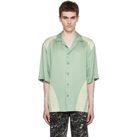 드리스 반 노튼 Dries Van Noten Green Printed Shirt 232358M192016