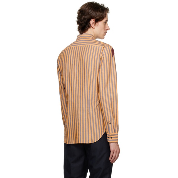 드리스 반 노튼 Dries Van Noten Orange Striped Shirt 232358M192062