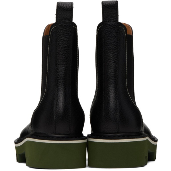  드리스 반 노튼 Dries Van Noten Black Lug Chelsea Boots 232358M223004