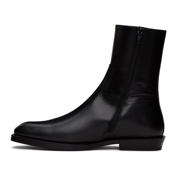  드리스 반 노튼 Dries Van Noten Black Leather Boots 232358M228019