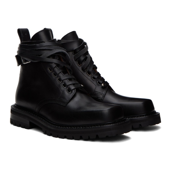  드리스 반 노튼 Dries Van Noten Black Lace-Up Boots 232358M255006