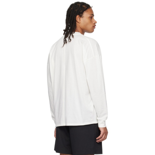  더 로우 The Row White Drago Long Sleeve T-Shirt 232359M213016