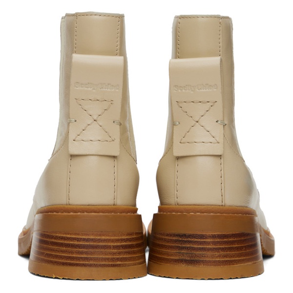  See by Chloe 오프화이트 Off-White Mallory Chelsea Boots 232373F113010