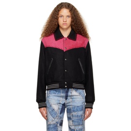 앤더슨벨 Andersson Bell Black & Pink New Margo Western Varsity Jacket 232375F063007