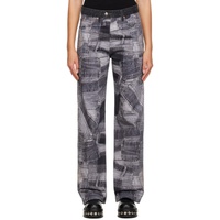 앤더슨벨 Andersson Bell Gray Patchwork Jeans 232375F069002