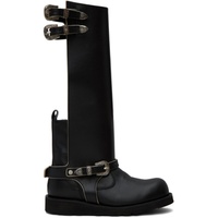 앤더슨벨 Andersson Bell Black Heather Cutout Leather Boots 232375F115000