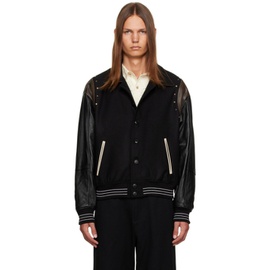 앤더슨벨 Andersson Bell Black Luster Leather Jacket 232375M181003