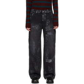앤더슨벨 Andersson Bell Black Coated Jeans 232375M186006