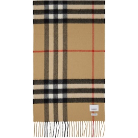 Beige The 버버리 Burberry Check Scarf 232376F028011
