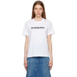 버버리 Burberry White Bonded T-Shirt 232376F110010