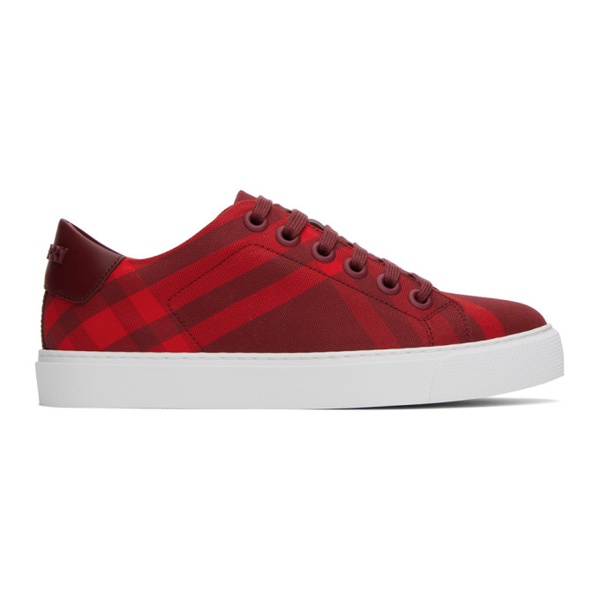 버버리 버버리 Burberry Red Check Sneakers 232376F128015