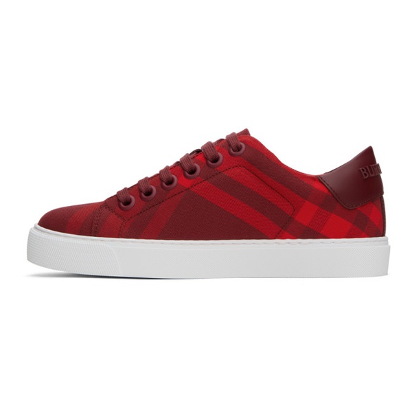 버버리 버버리 Burberry Red Check Sneakers 232376F128015
