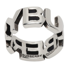 버버리 Burberry Silver Logo Ring 232376M147000