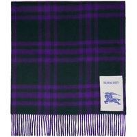 버버리 Burberry Green & Purple Check Scarf 232376M150041