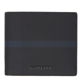 버버리 Burberry Gray Stripe Wallet 232376M164004