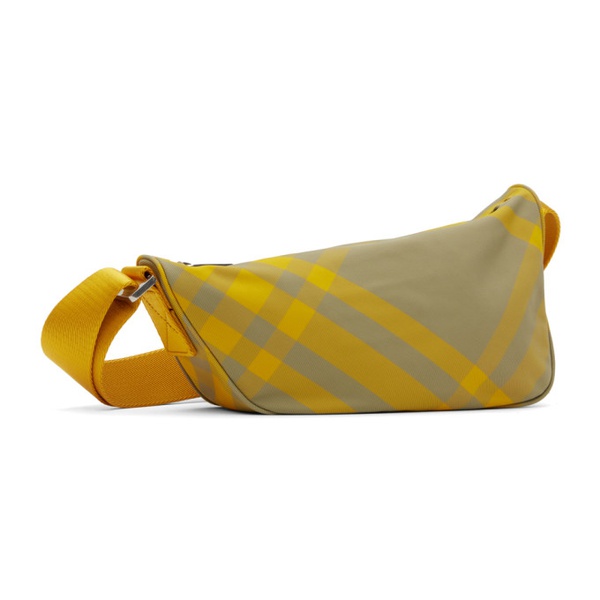 버버리 버버리 Burberry Yellow & Khaki Shield Crossbody Bag 232376M170030