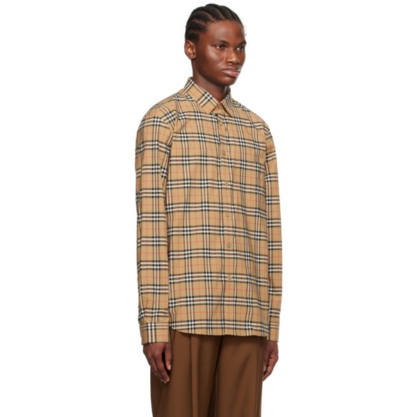 버버리 버버리 Burberry Beige Vintage Check Shirt 232376M192014
