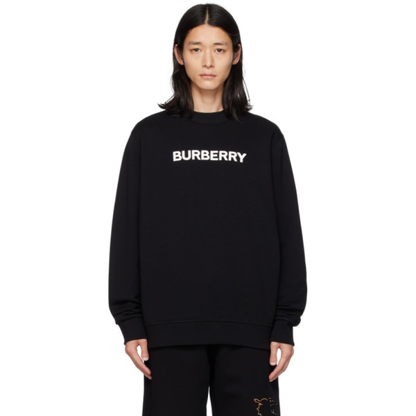 버버리 버버리 Burberry Black Printed Sweatshirt 232376M201000