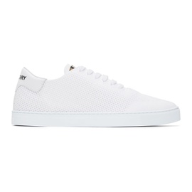 버버리 Burberry White Embossed Sneakers 232376M237009