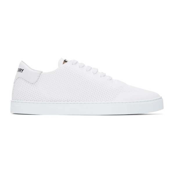 버버리 버버리 Burberry White Embossed Sneakers 232376M237009
