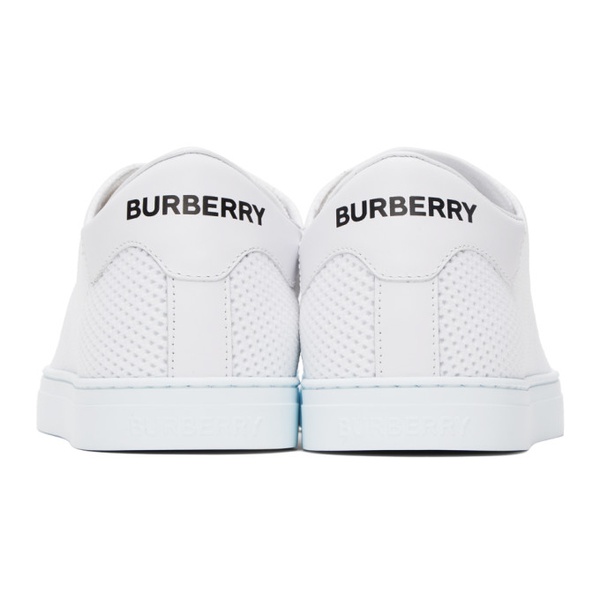 버버리 버버리 Burberry White Embossed Sneakers 232376M237009