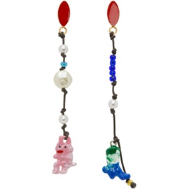 마르니 Marni Multicolor Graphic Charm Earrings 232379F022000