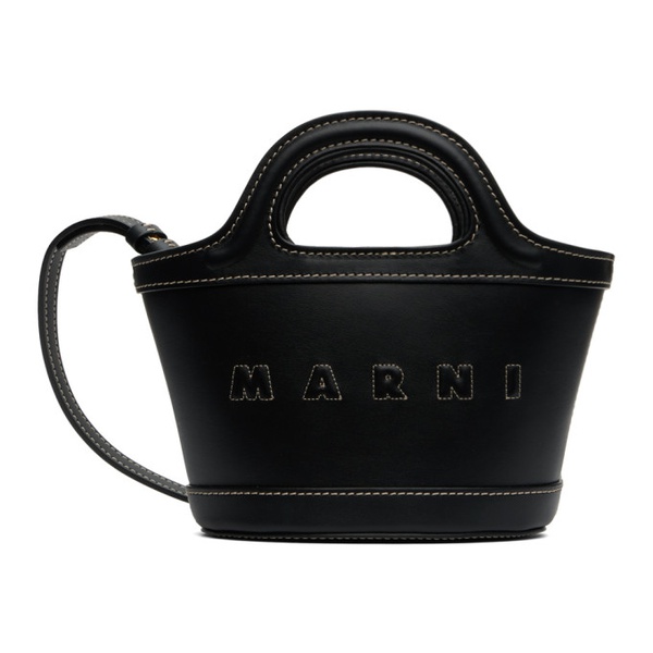 마르니 마르니 Marni Black Micro Tropicalia Tote 232379F049007
