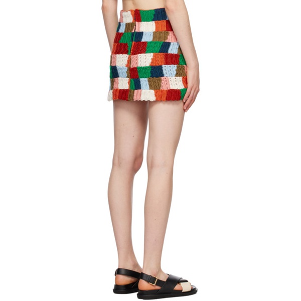 마르니 마르니 Marni Multicolor No Vacancy Inn 에디트 Edition Colorblock Miniskirt 232379F090003