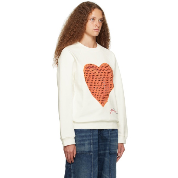 마르니 마르니 Marni White Printed Sweatshirt 232379F096000