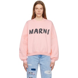 마르니 Marni Pink Printed Sweatshirt 232379F096001