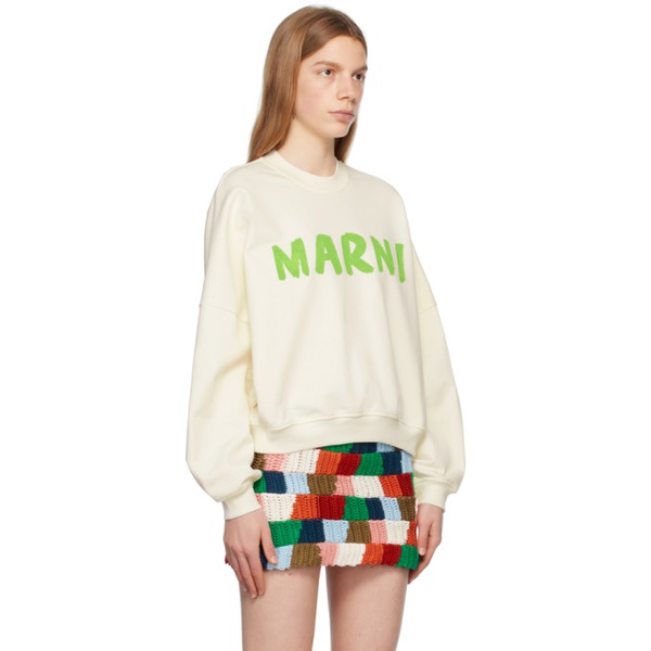 마르니 마르니 Marni 오프화이트 Off-White Printed Sweatshirt 232379F096002