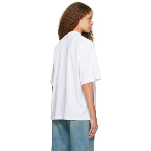 마르니 마르니 Marni White Printed T-Shirt 232379F110005