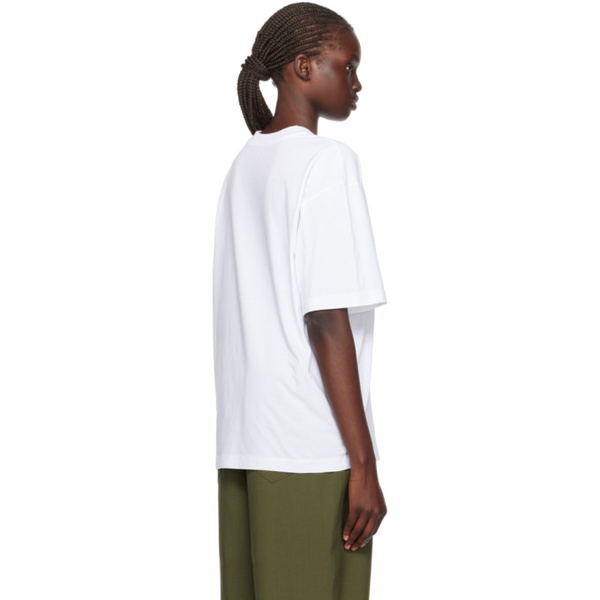 마르니 마르니 Marni White Printed T-Shirt 232379F110015