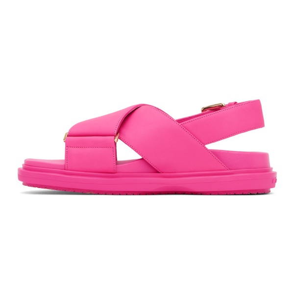 마르니 마르니 Marni Pink Fussbett Sandals 232379F124009