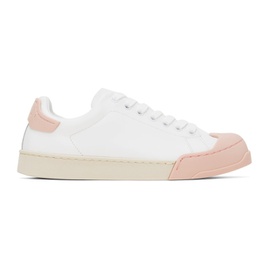 마르니 Marni White & Pink Dada Bumper Sneakers 232379F128009