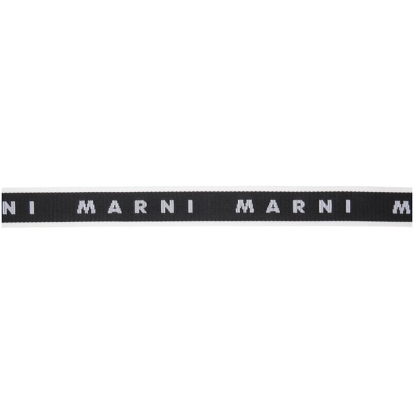 마르니 마르니 Marni Black Slider Logo Belt 232379M131003