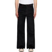 마르니 Marni Black Contrast Trousers 232379M191017