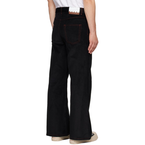 마르니 마르니 Marni Black Contrast Trousers 232379M191017