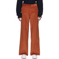 마르니 Marni Orange Flared Trousers 232379M191018