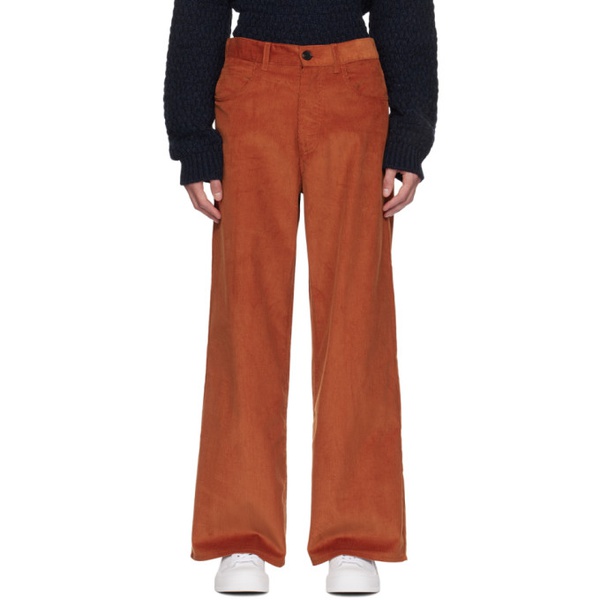 마르니 마르니 Marni Orange Flared Trousers 232379M191018