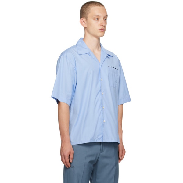 마르니 마르니 Marni Blue Printed Shirt 232379M192010