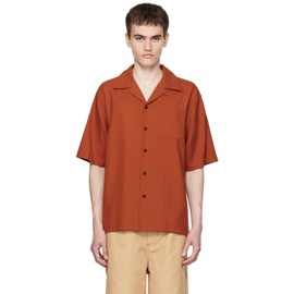 마르니 Marni Orange Patch Shirt 232379M192014