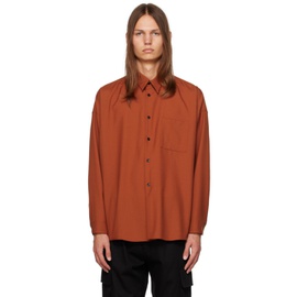 마르니 Marni Orange Tropical Shirt 232379M192024