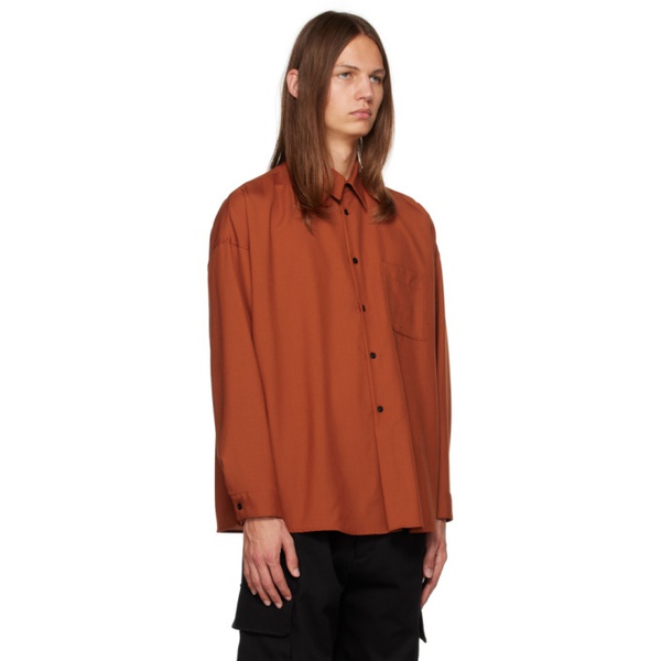 마르니 마르니 Marni Orange Tropical Shirt 232379M192024