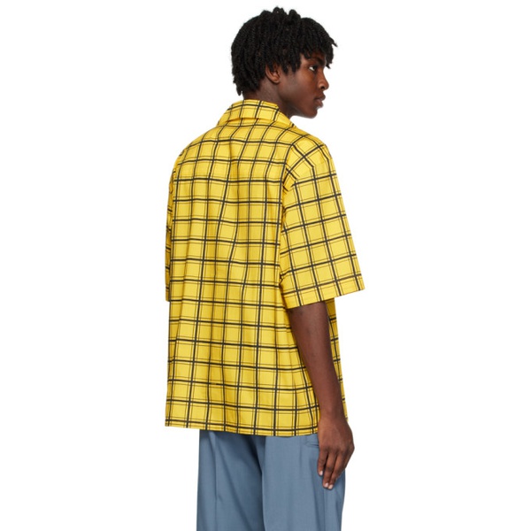 마르니 마르니 Marni Yellow Check Shirt 232379M192041