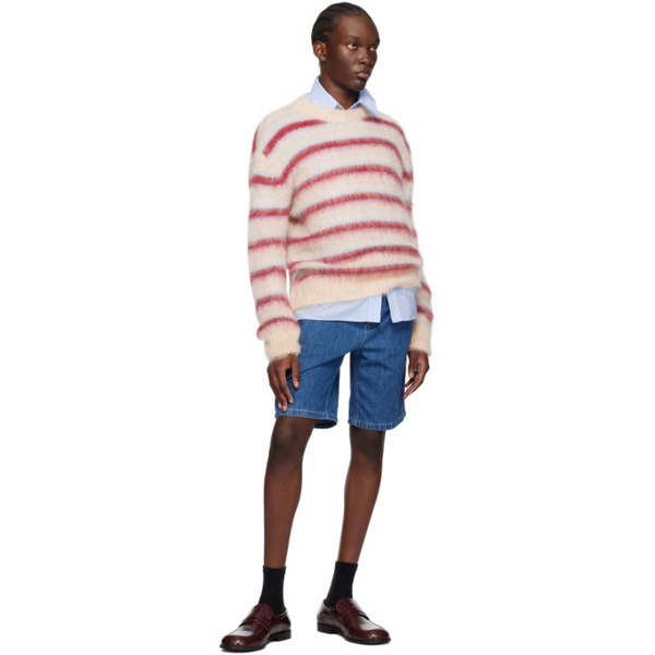 마르니 마르니 Marni Tan Striped Sweater 232379M201009