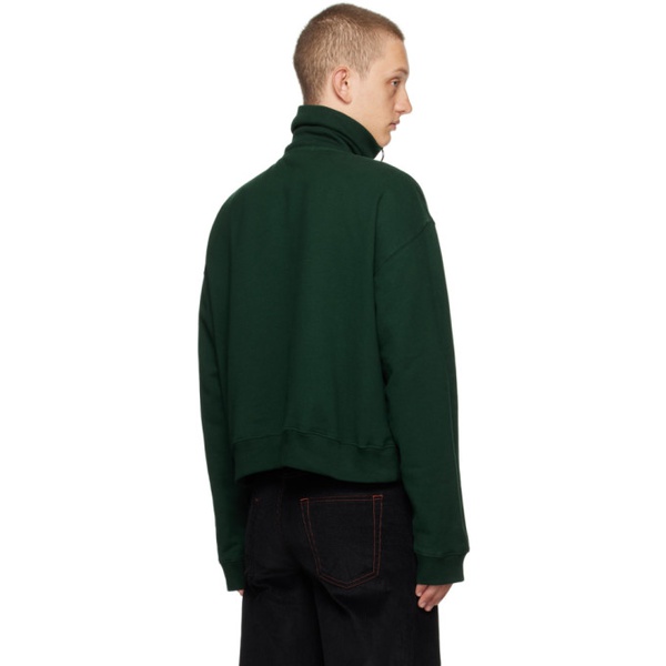 마르니 마르니 Marni Green Embroidered Sweatshirt 232379M202005