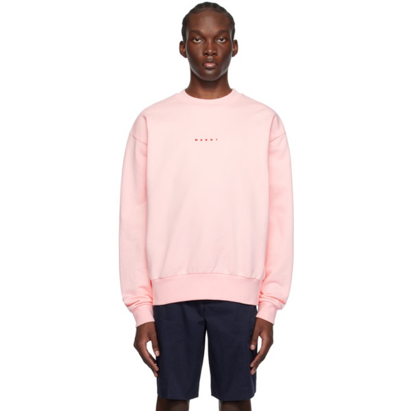마르니 마르니 Marni Pink Printed Sweatshirt 232379M204002
