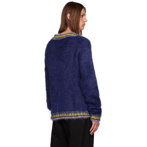 마르니 마르니 Marni Blue Striped Sweater 232379M206001