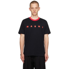 마르니 Marni Black Polka Dot T-Shirt 232379M213022